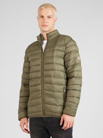 Kronstadt Between-Season Jacket in Green: front