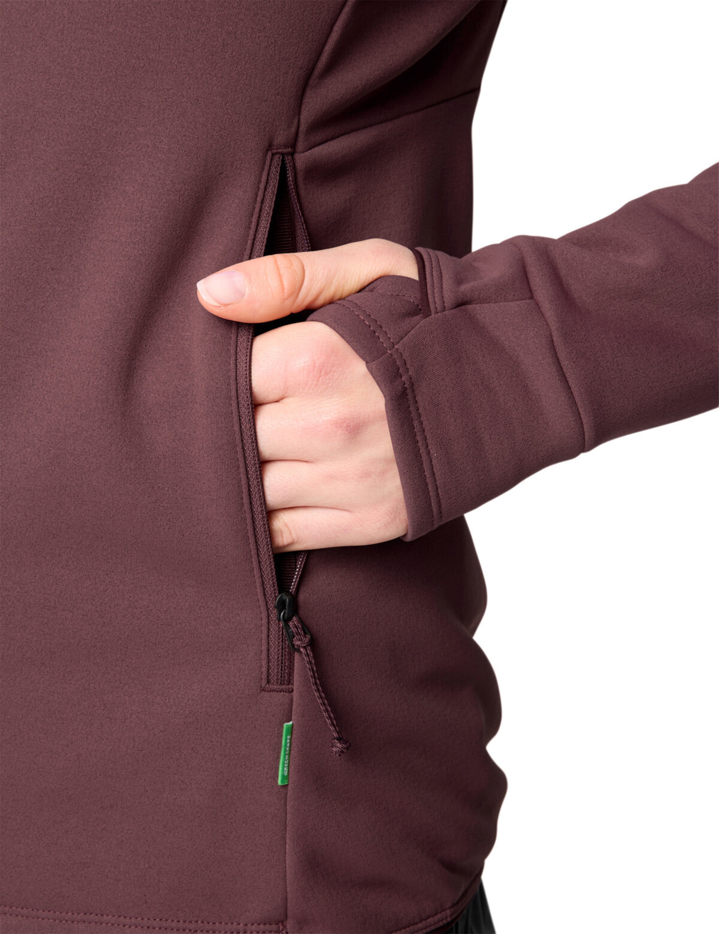 VAUDE Athletic fleece jacket 'Monviso III' in Red