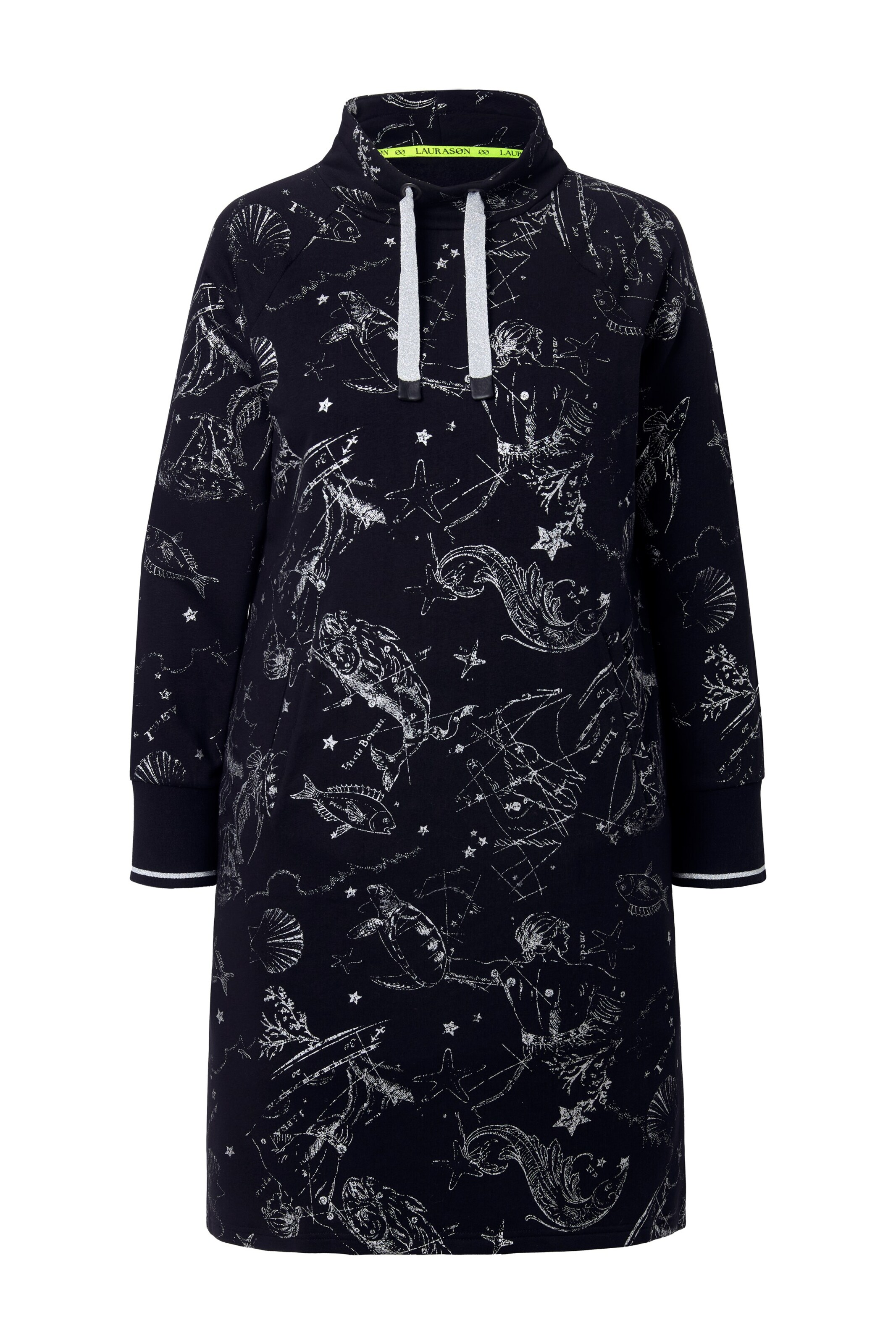 LAURASØN Jurk in Zwart: voorkant