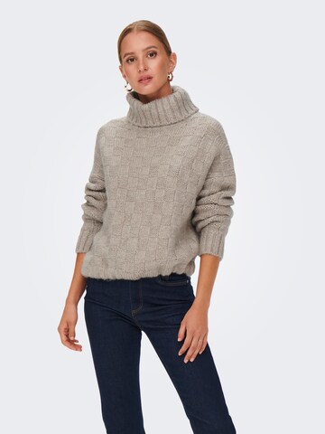 ONLY Sweater 'RUBINA' in Grey: front
