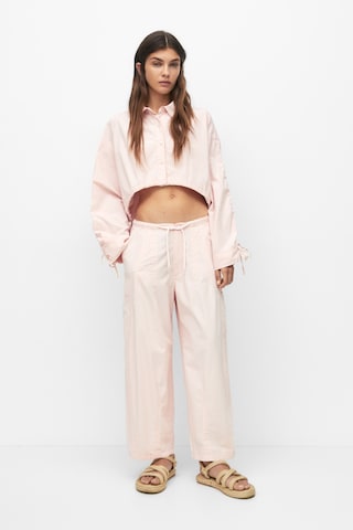 Pull&Bear Loosefit Kapsáče – pink