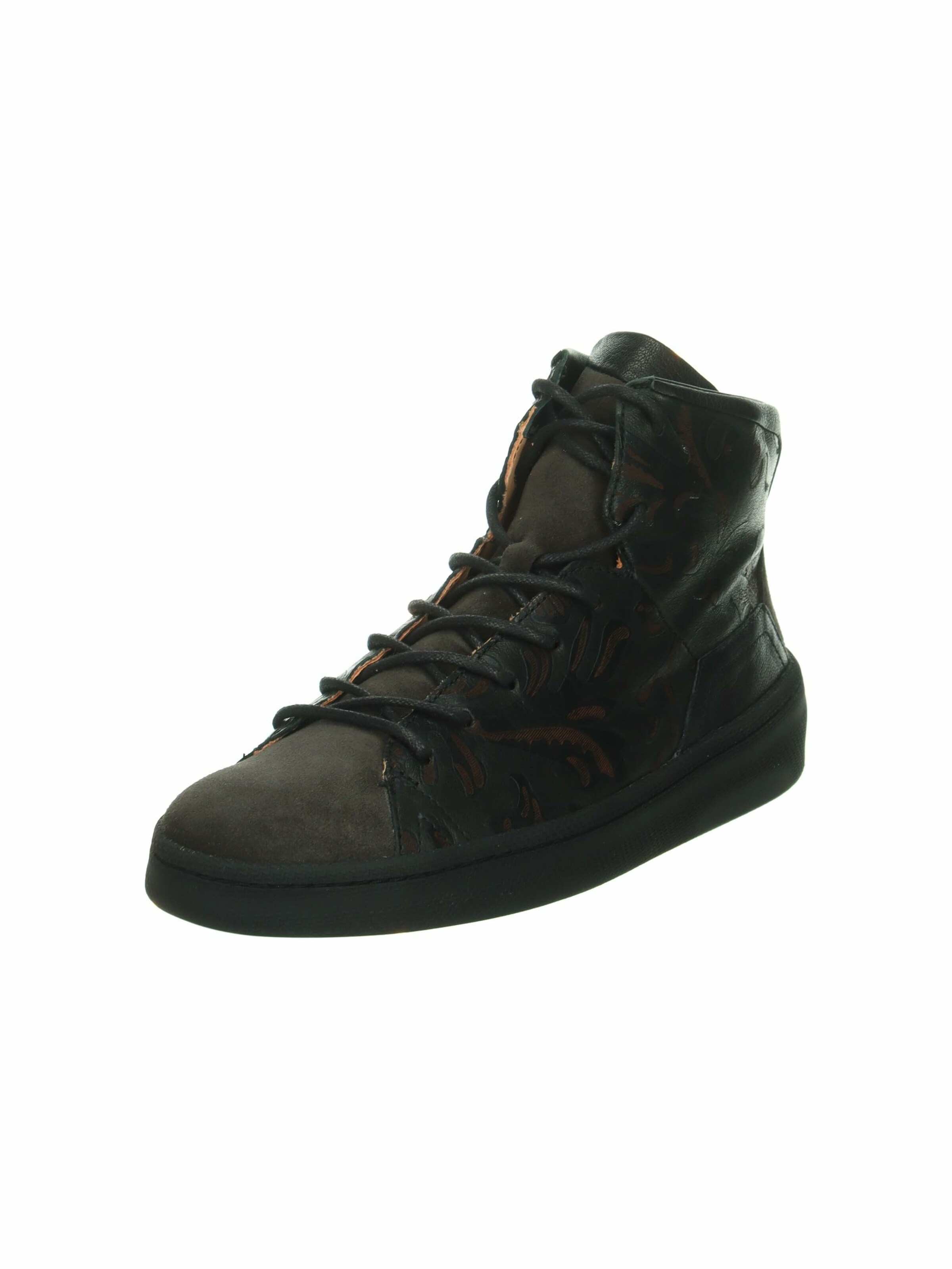THINK! Sneakers hoog in Zwart: voorkant