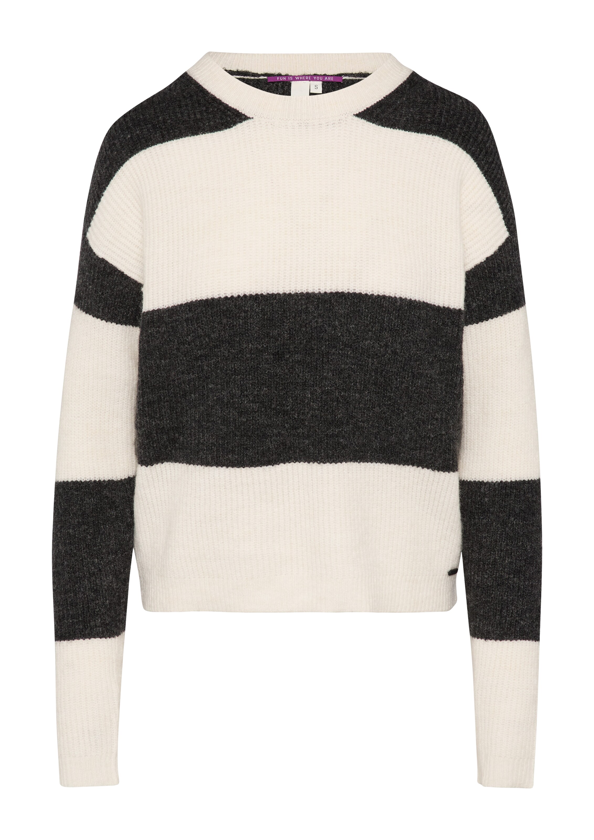 QS Trui in Grijs: voorkant