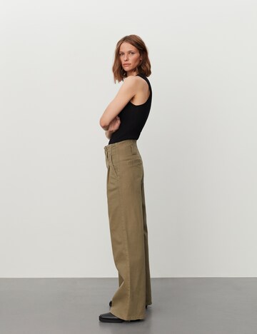 2NDDAY Loose fit Pleated Jeans 'Foley' in Green