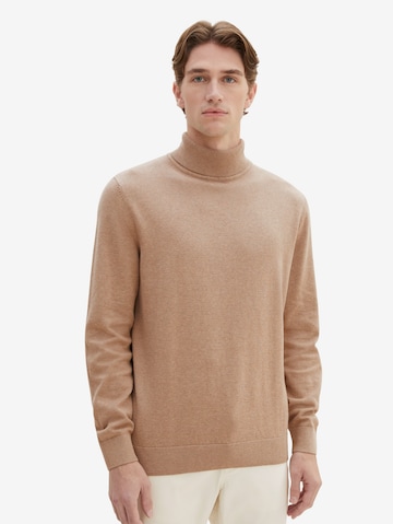 TOM TAILOR Sweater in Brown: front