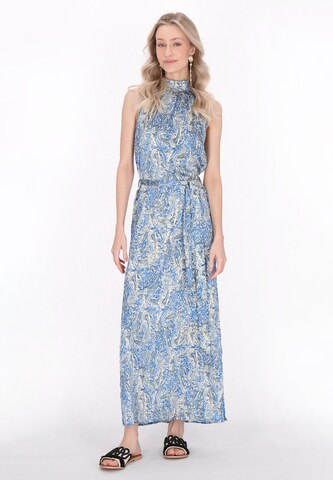 Robe IZIA en bleu : devant