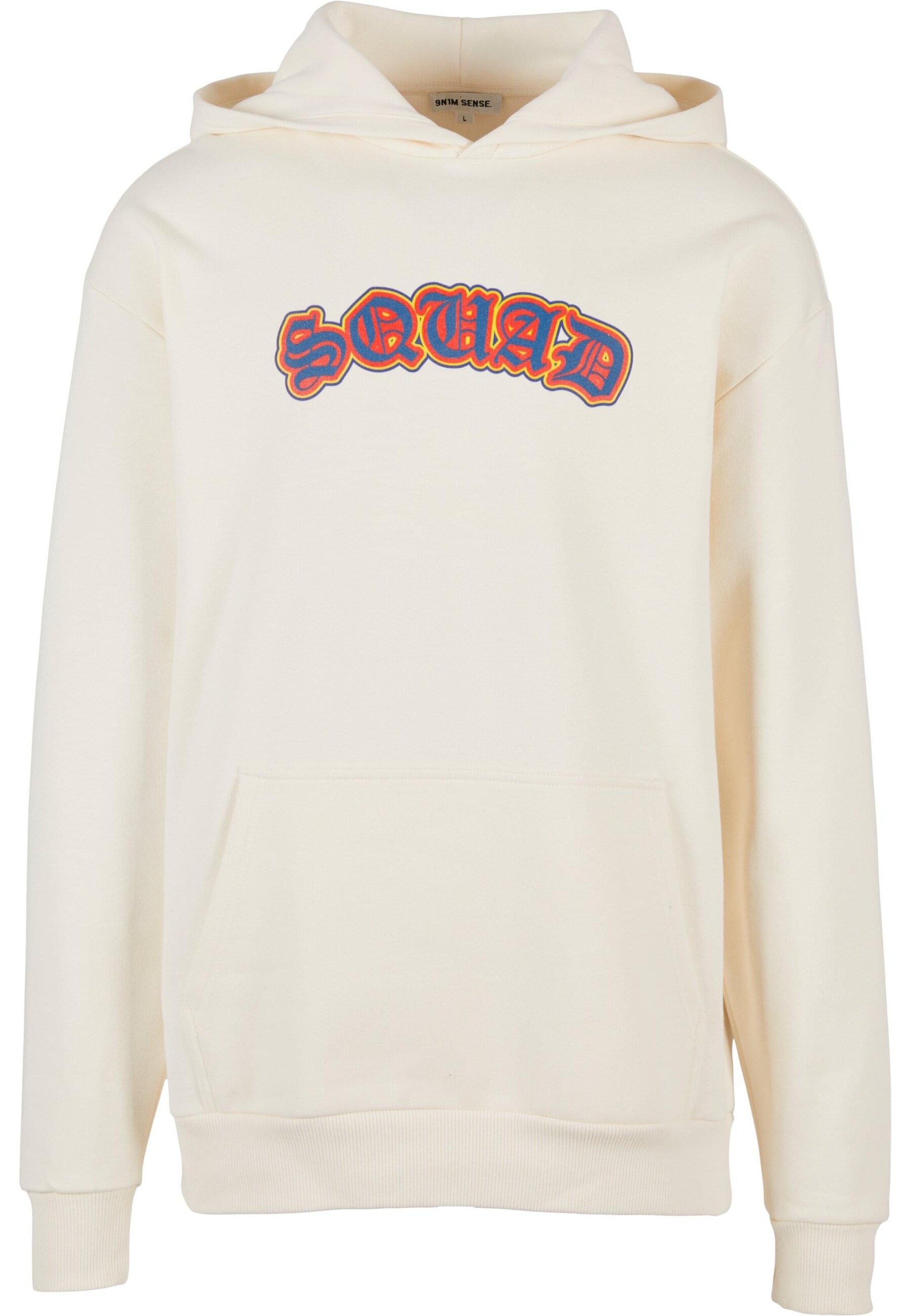 9N1M SENSE Sweatshirt 'Sense Squad' in White: front