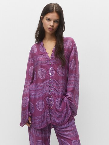 Pull&Bear Blouse in Purple: front