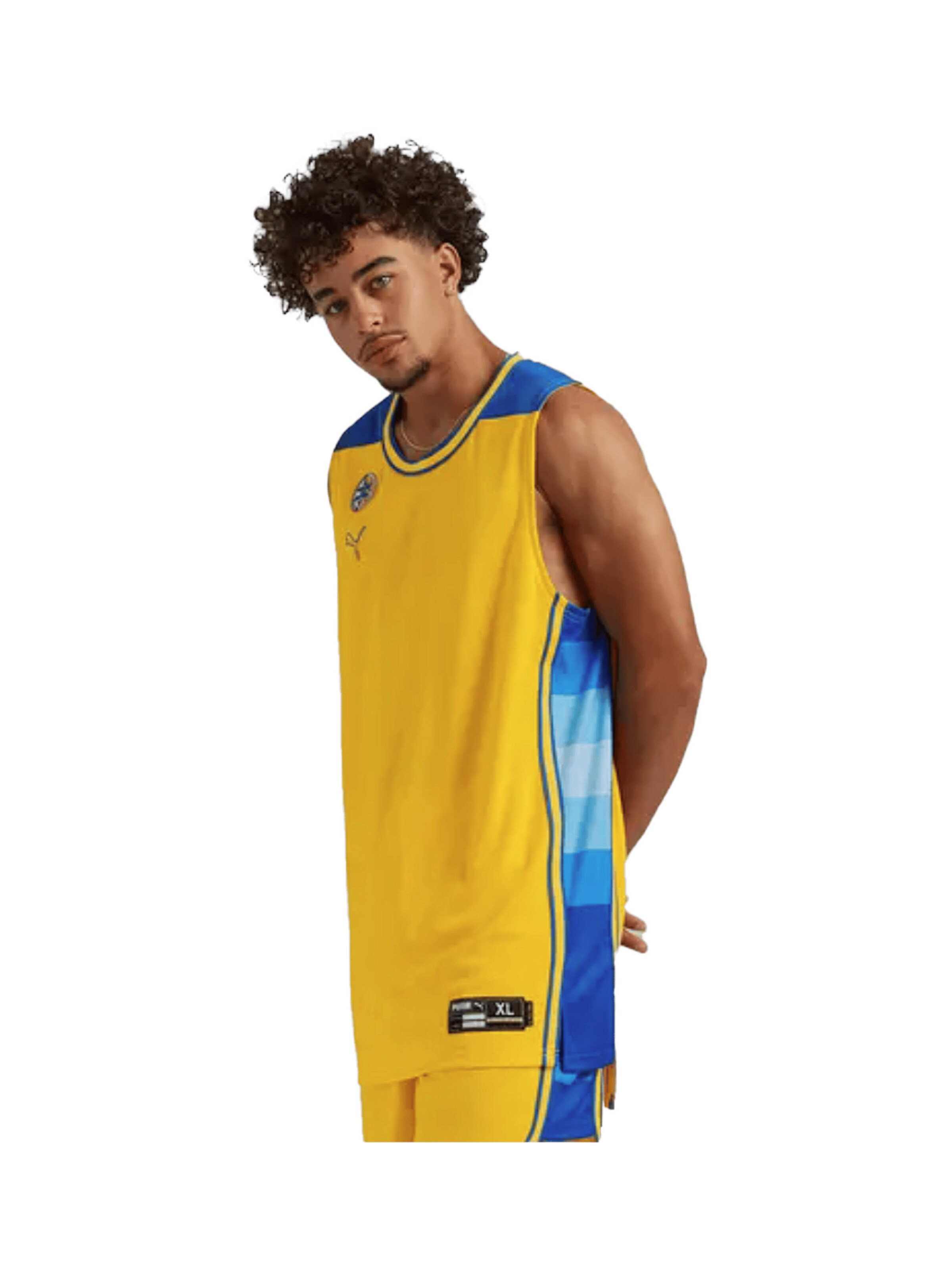 PUMA T-Shirt in Gelb: Vorderseite