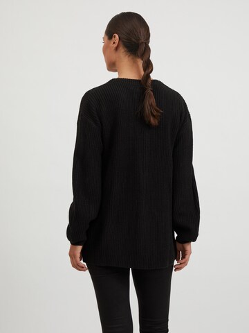 VILA Knit Cardigan in Black