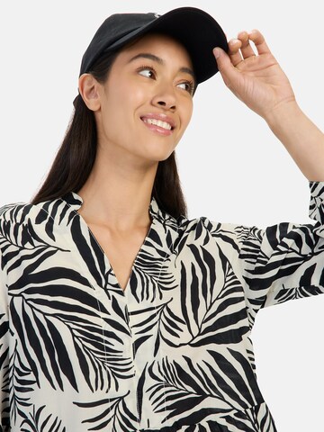 CAMEL ACTIVE Mittellanges Sommerkleid mit Allover-Print in Schwarz