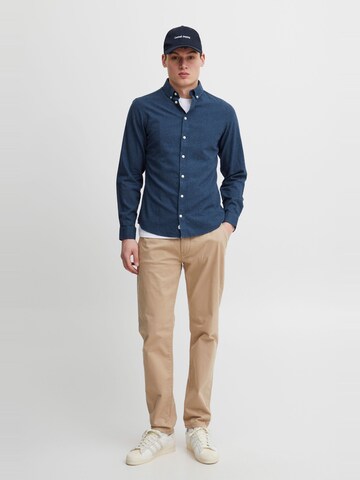 Casual Friday - Ajuste estrecho Camisa ' ANTON ' en azul