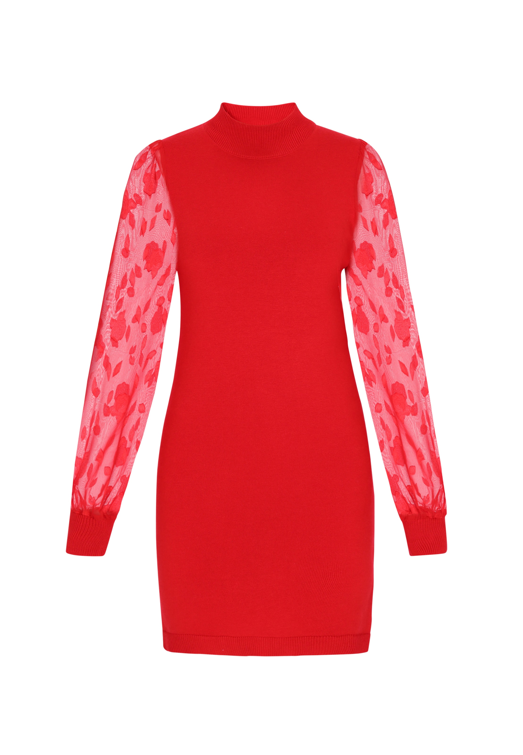 faina Jurk in Rood: voorkant