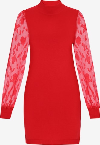 Robe faina en rouge : devant