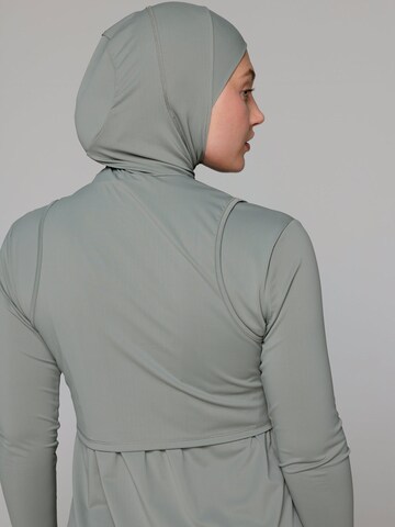 SIYA Swimwear T-Shirt Badeanzug 'Hijab' in Grau