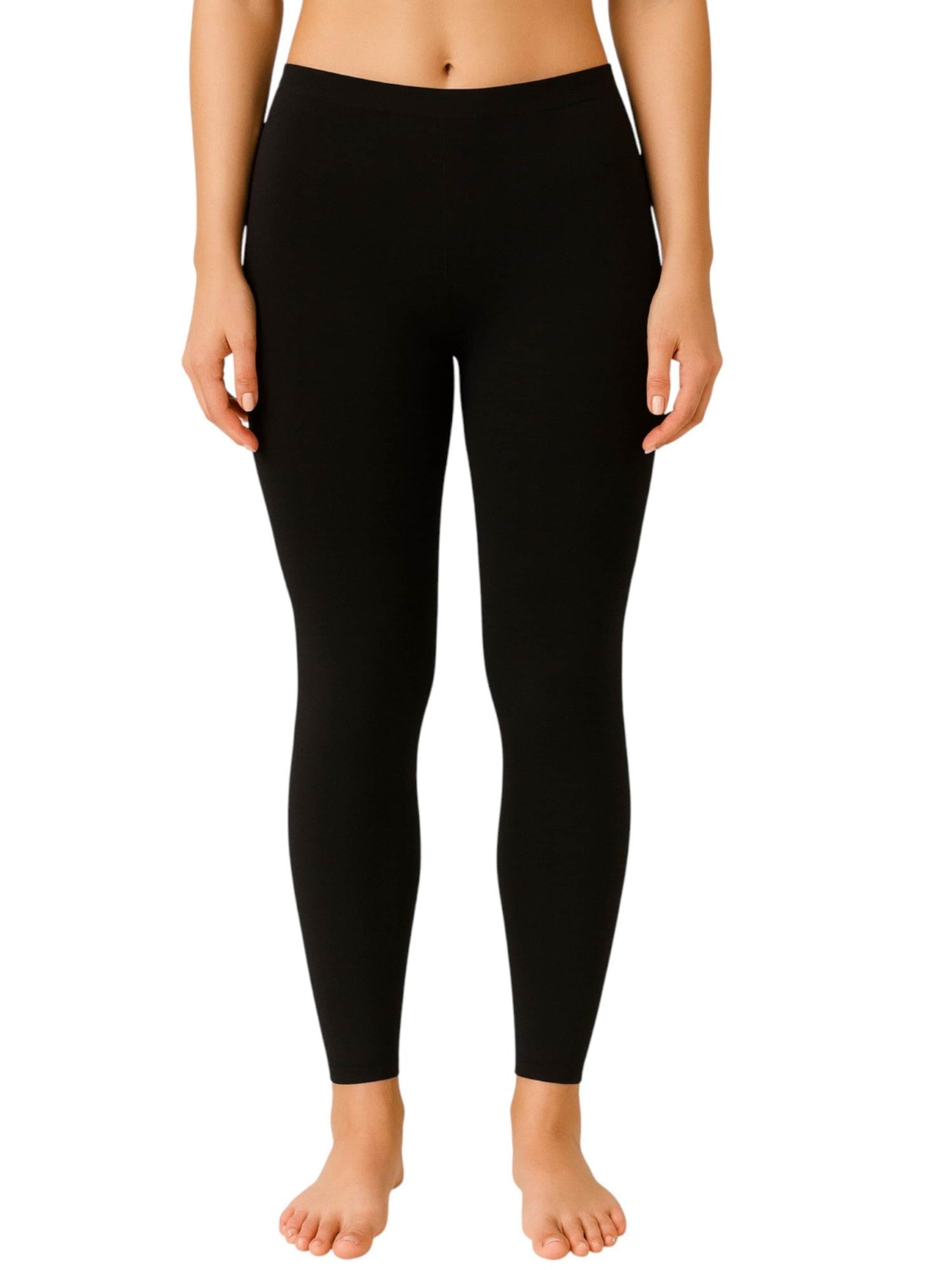 fashionshowcase Slimfit Leggings 'THERMALINE'‌‌‌ in Schwarz