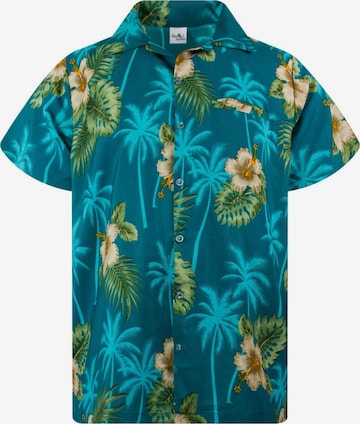 King Kameha T-shirt 'Small Flower' i grön: framsida