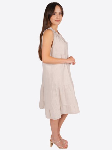 Seasons of April Dress in Beige