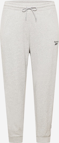 Reebok Tapered Sportbroek in Grijs: voorkant