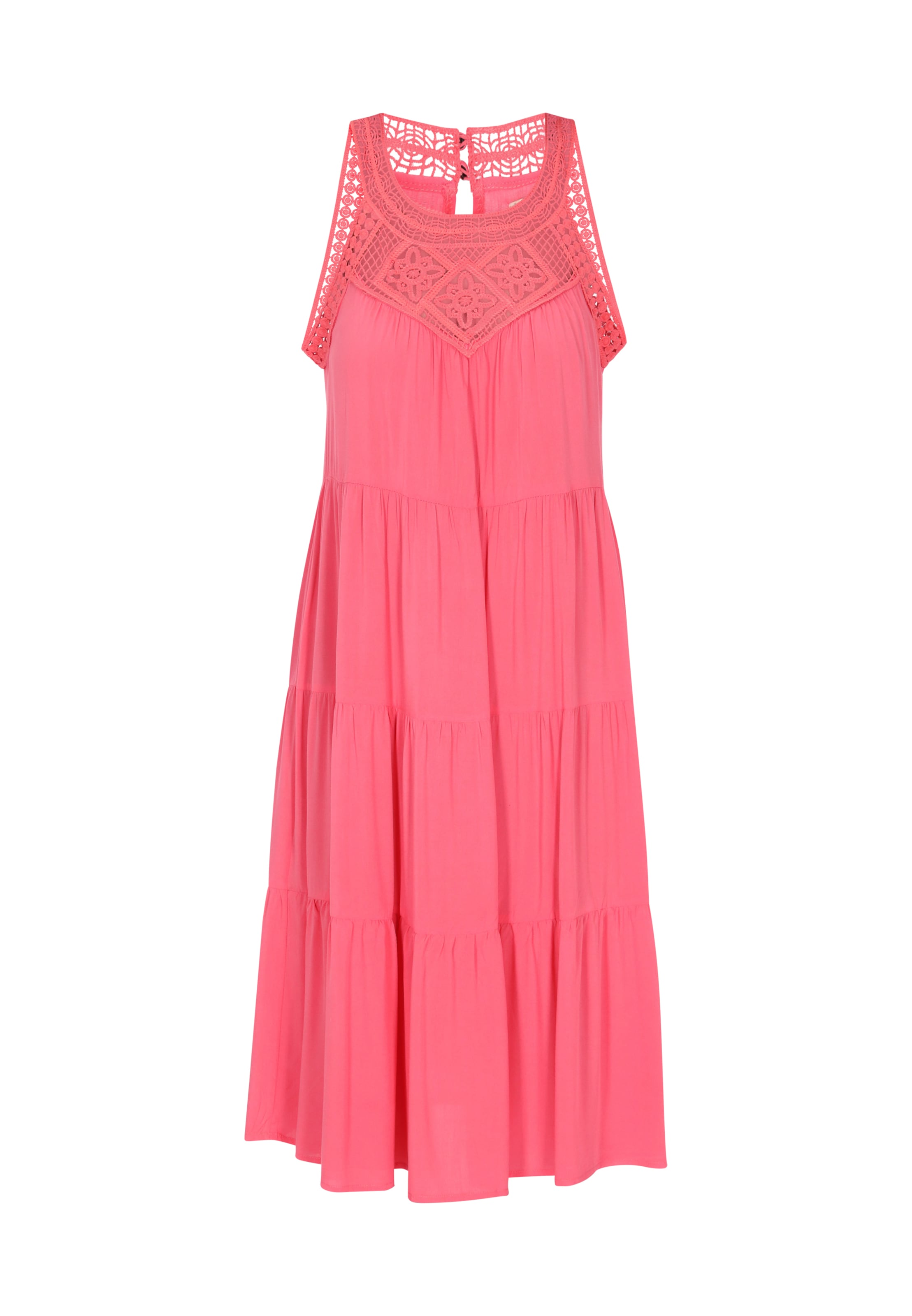 IZIA Рокля 'Boho' в розово: отпред