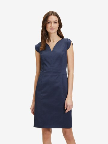 Robe fourreau Betty & Co en bleu : devant