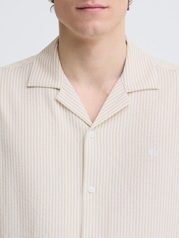 Kronstadt Regular fit Overhemd ' KSZeldale ' in Beige