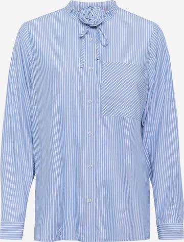 CULTURE Bluse 'Jude' in Blau: Vorderseite