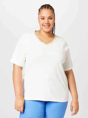 T-shirt Tom Tailor Women + en blanc : devant