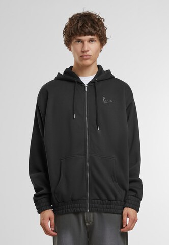 Karl Kani Sweatjacke in Schwarz: Vorderseite