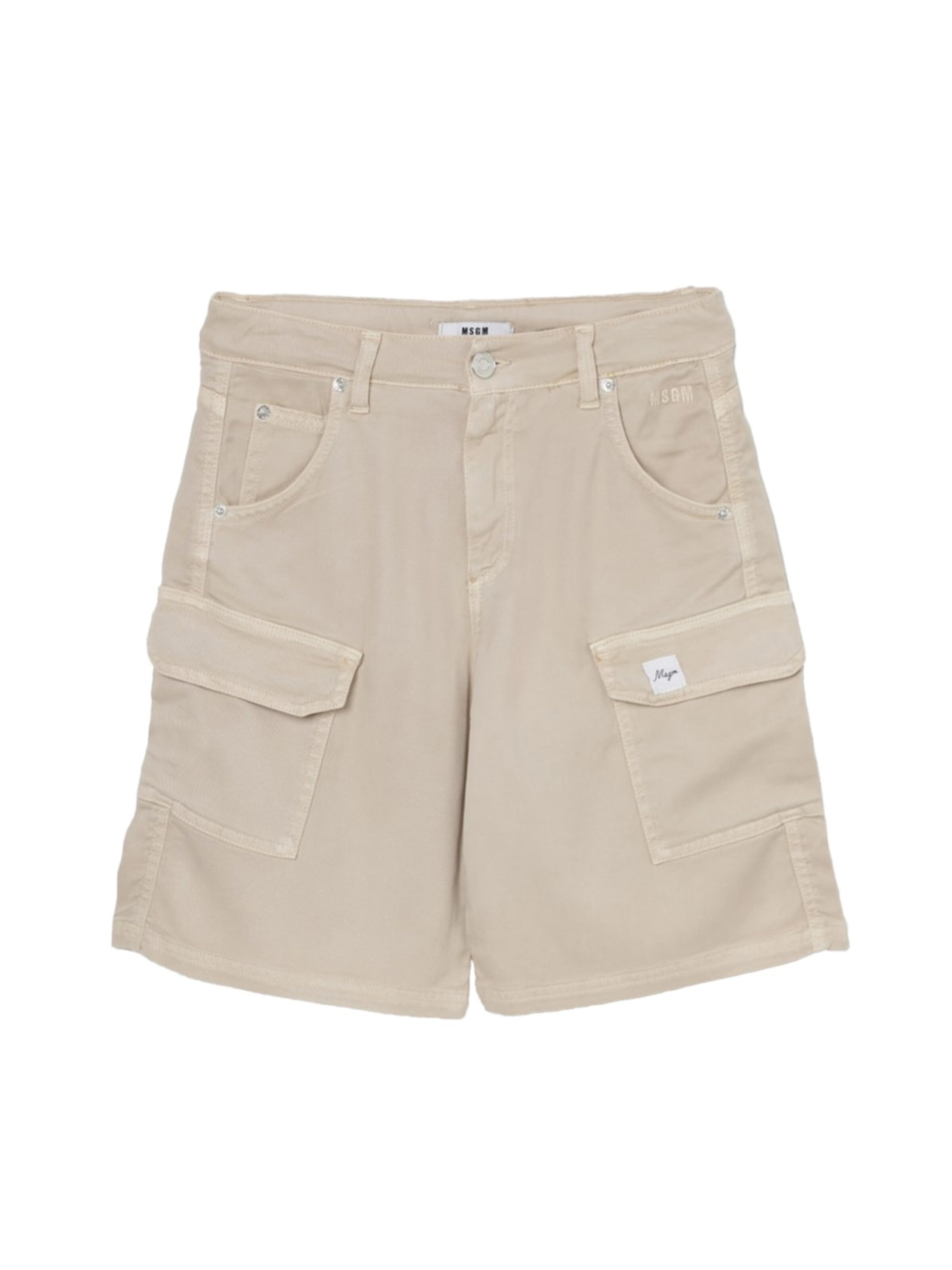 MSGM Broek 'Bermuda beige per bambina' in de kleur Beige, Productweergave