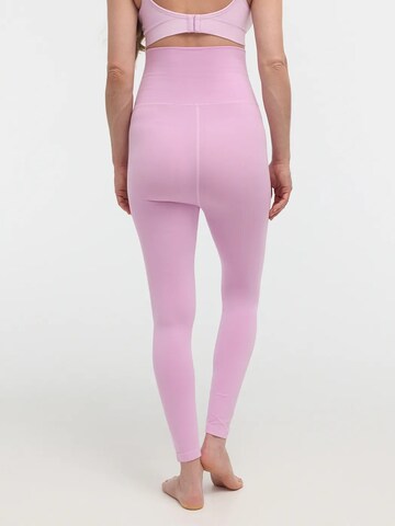 Skinny Leggings 'Seamless Umstandsleggings mit hohem Bund' di cfab in lilla