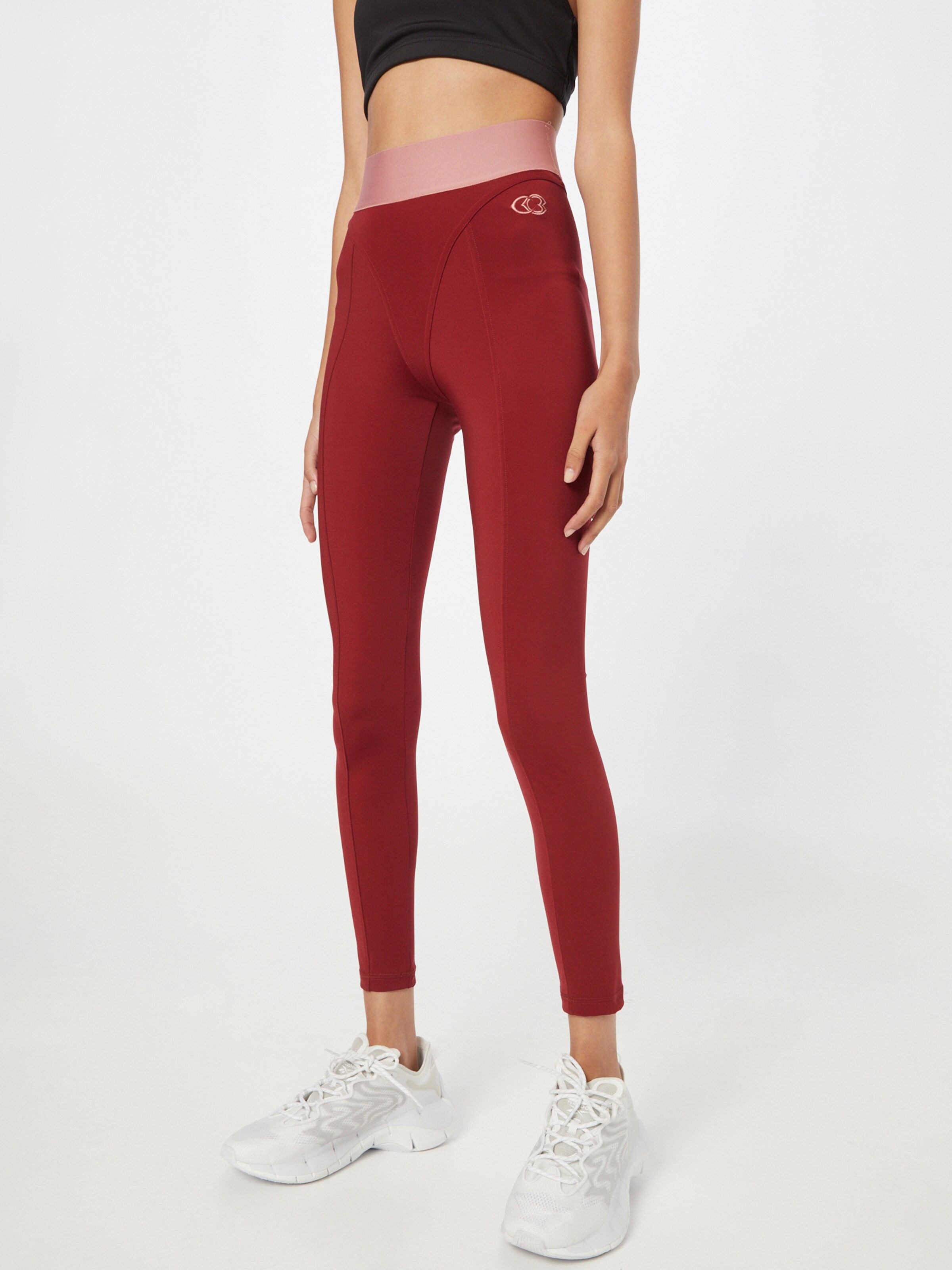 reebok burgundy leggings