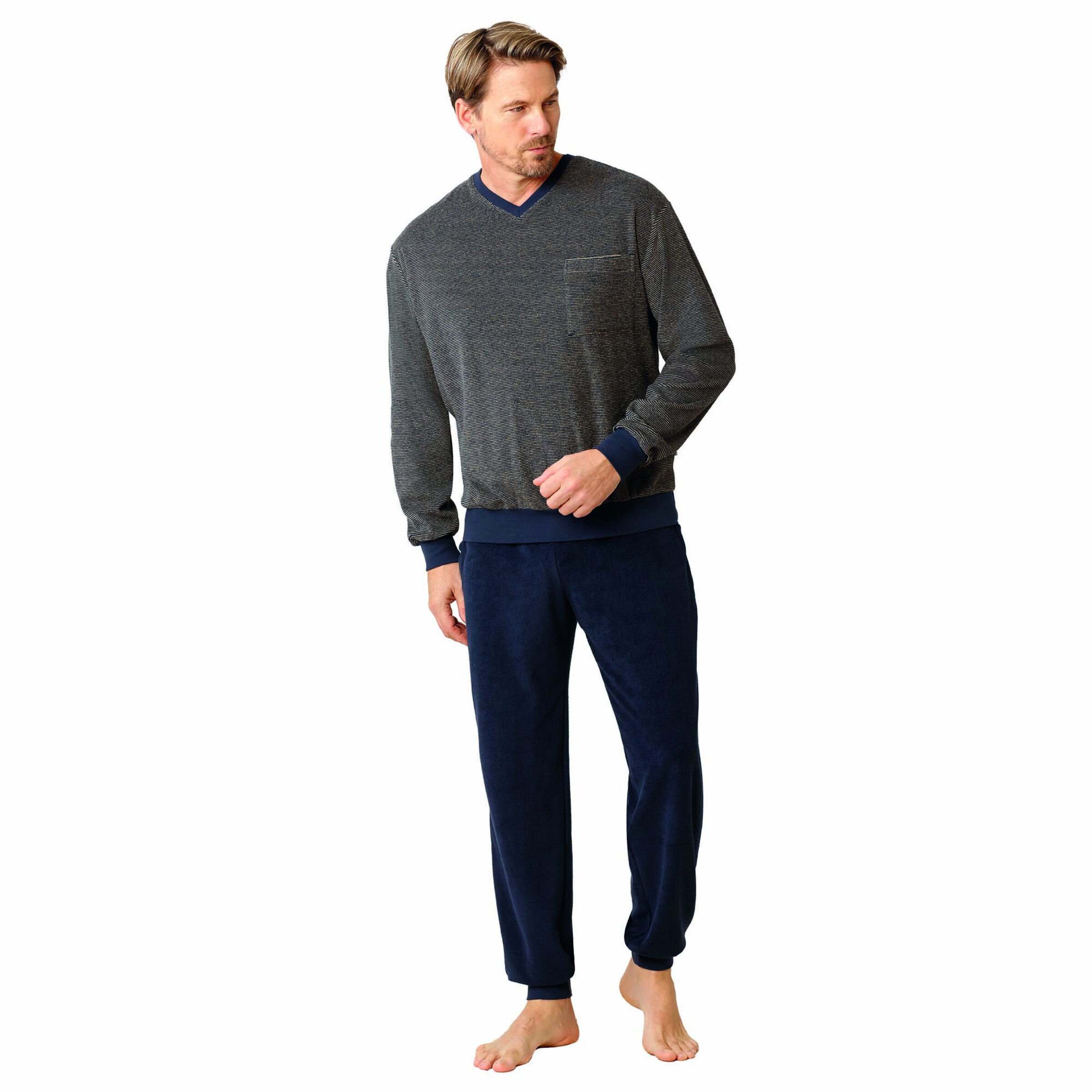 HAJO Pyjamas lang i grå: forside