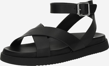 juoda STEVE MADDEN Basutės su dirželiais 'My Bestie': priekis