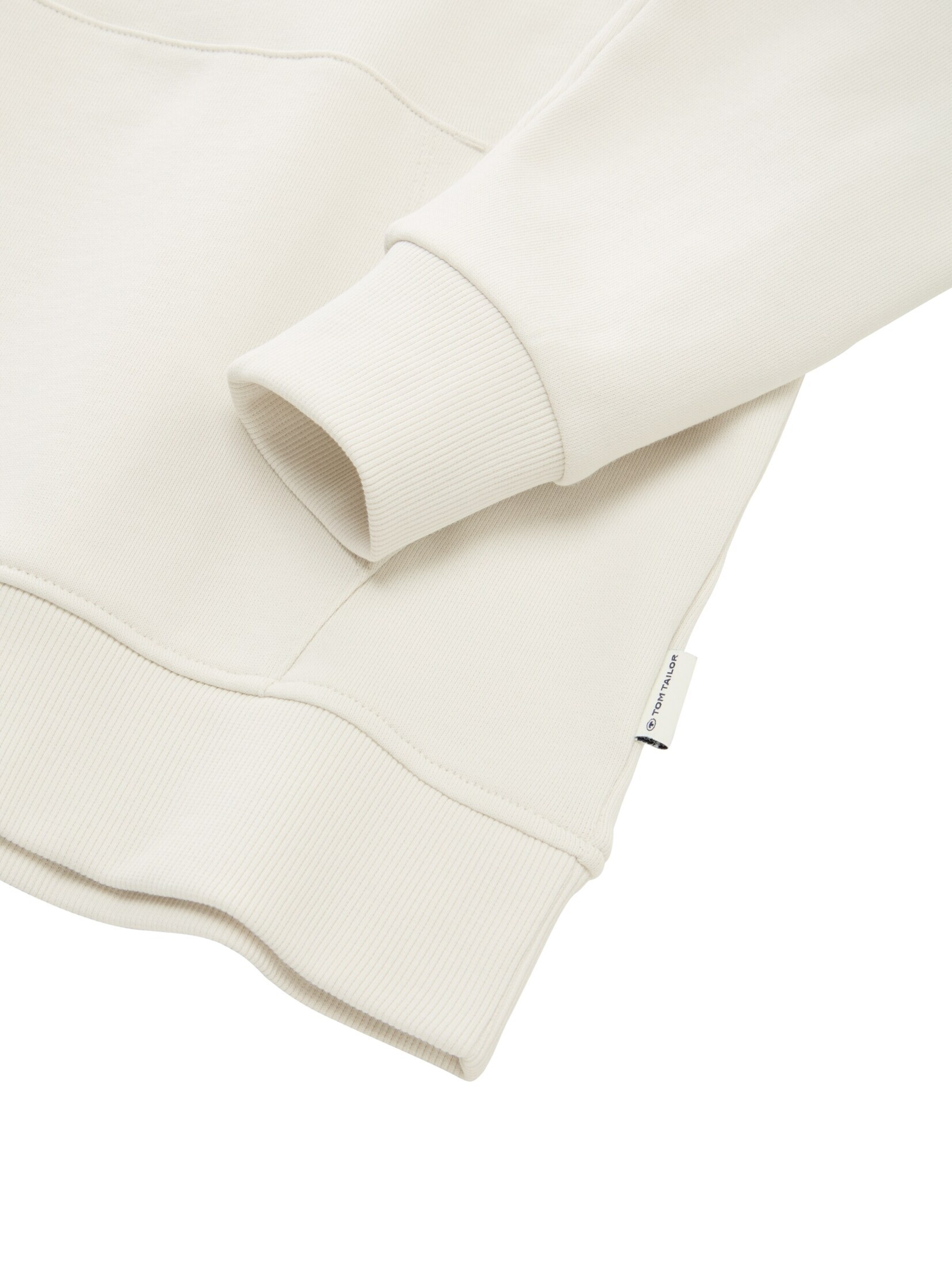 TOM TAILOR Sweatshirt in White