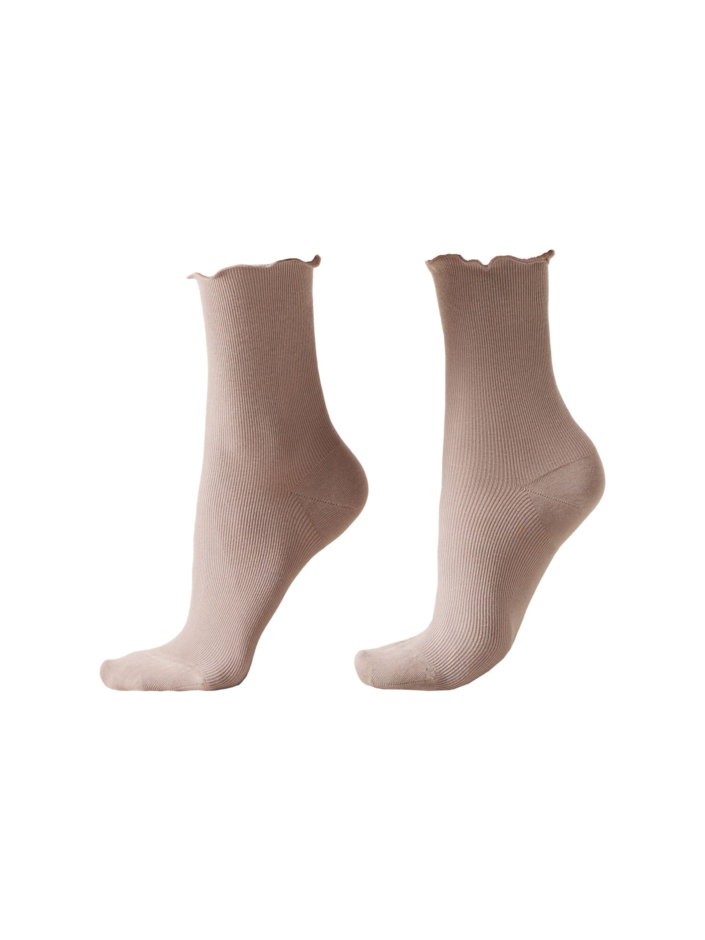CALZEDONIA Socks in Beige: front