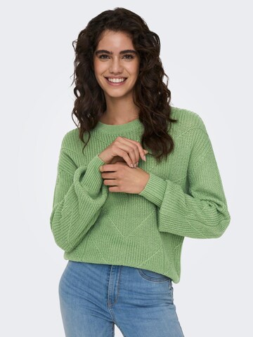 JDY Sweater 'LENETTE' in Green