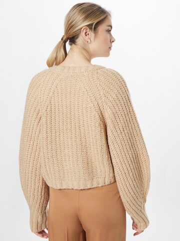 NA-KD Strickjacke in Beige