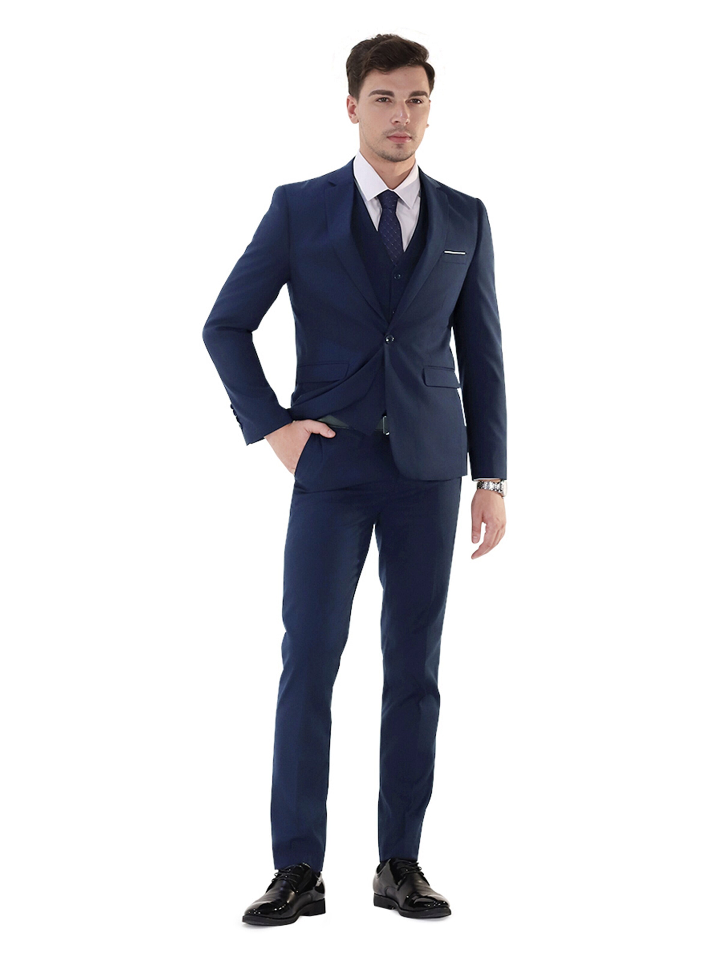 YOUTHUP Slimfit Anzug 'Prim'‌‌‌‌ in Blau