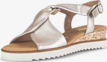 GABOR Sandals in Gold: front