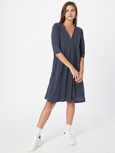 Rochie Cream pe albastru porumbel, Vizualizare model
