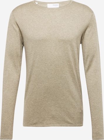 SELECTED HOMME Sweater 'Rome' in Grey: front