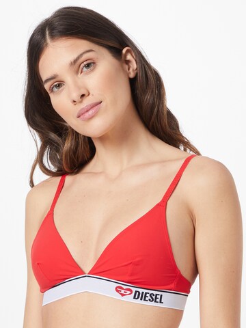 DIESEL Triangle Bra 'LIZZYS' in Red: front