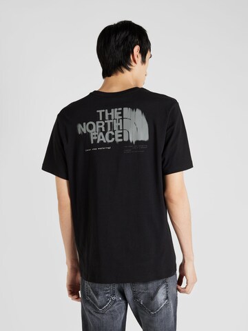 THE NORTH FACE T-shirt i svart: framsida