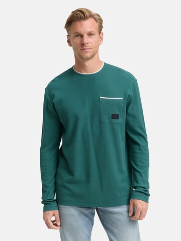 T-Shirt TOM TAILOR en vert : devant