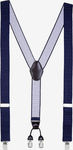 DonDon Suspenders in Blue: front