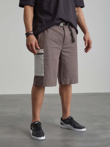 ABOUT YOU x Benny Cristo Trousers 'Ron' in Grey: front