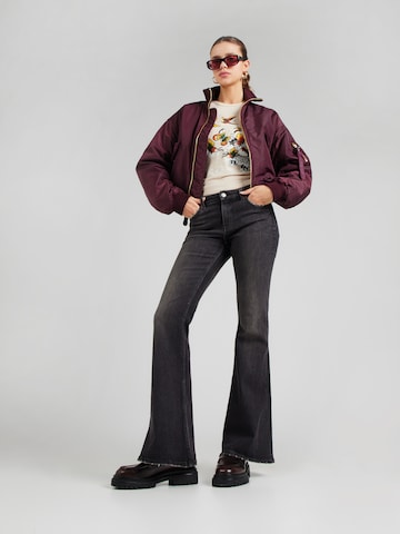 WEEKDAY Flared Farmer 'Katsumi' - fekete