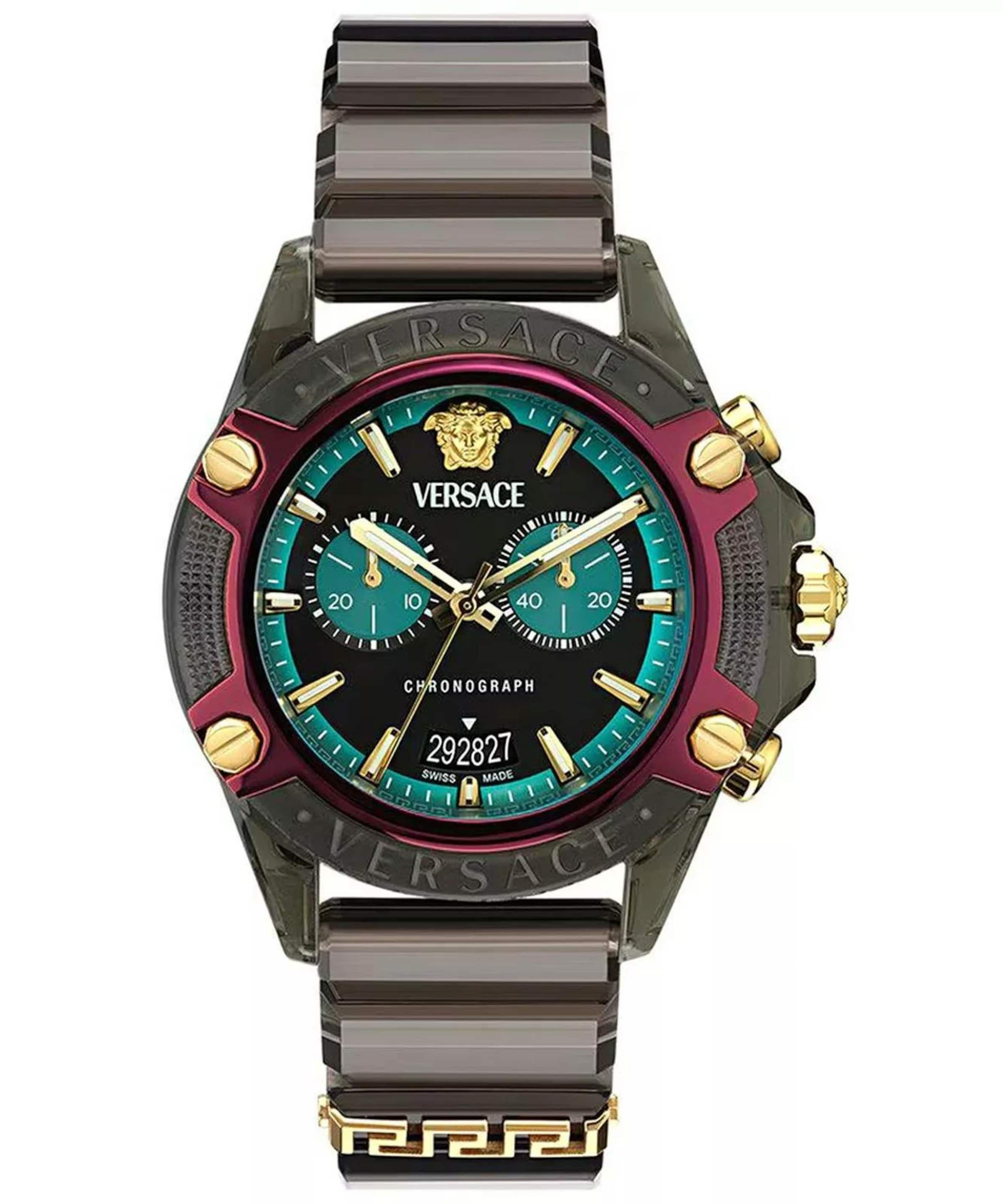 VERSACE Uhr in Schwarz: Vorderseite