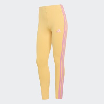 ADIDAS SPORTSWEAR Skinny Workout Pants 'Essentials' in Yellow